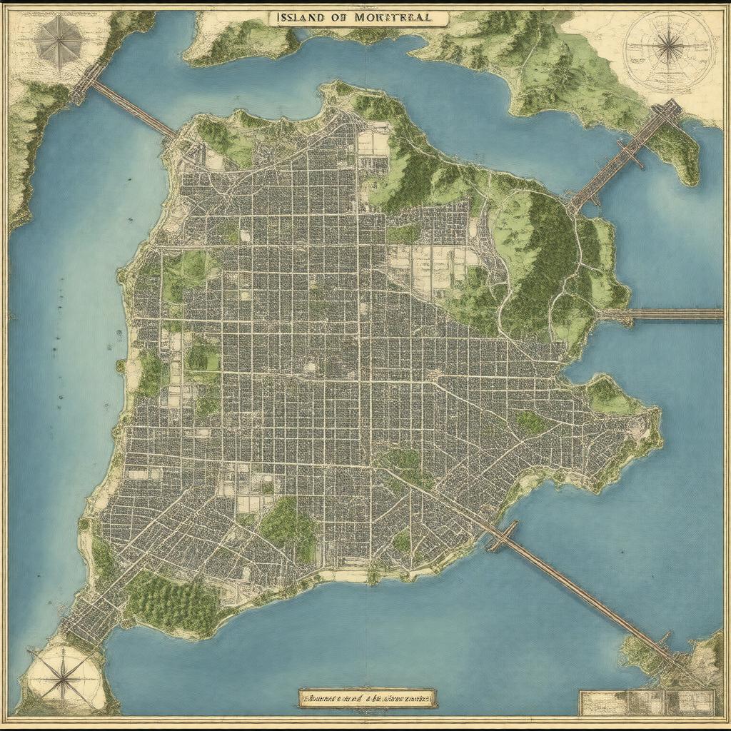 AI-created image of Island of Montreal