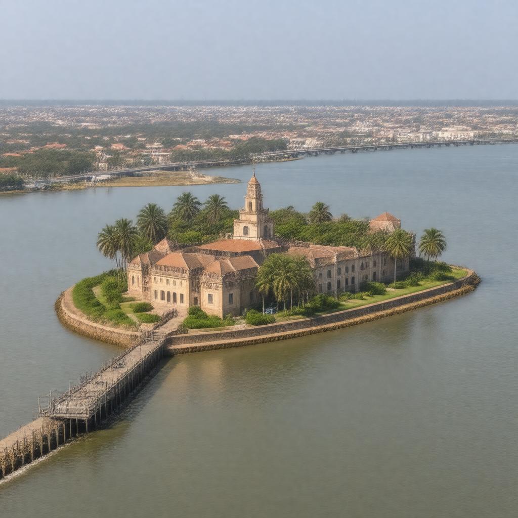 AI-created image of Island of Saint-Louis