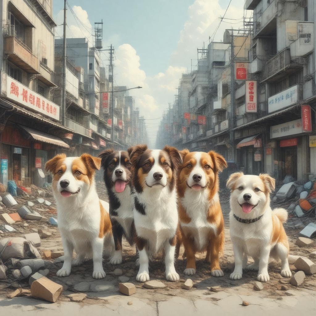 AI-created image of Isle of Dogs