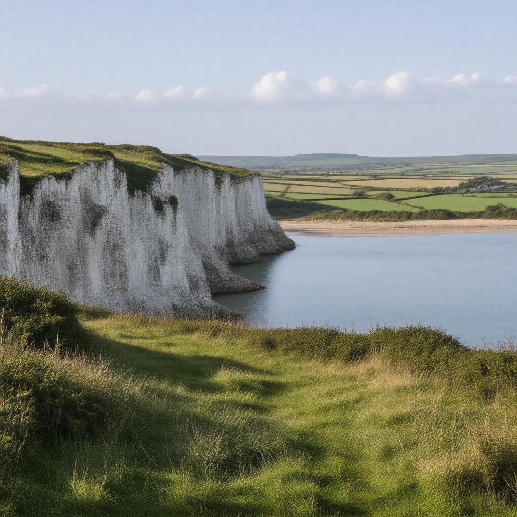 Click to view larger image AI-created image of Isle of Wight Area of Outstanding Natural Beauty