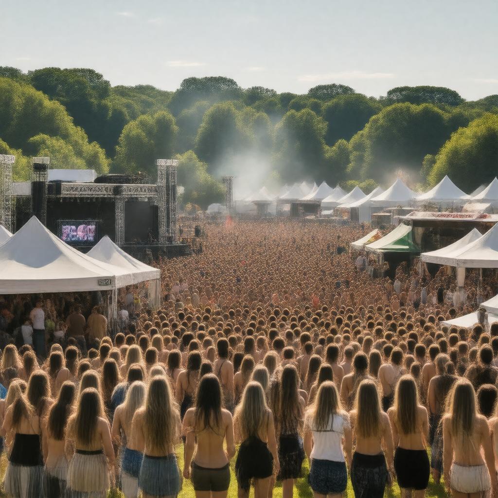 AI-created image of Isle of Wight Festival
