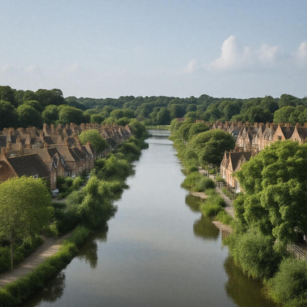 AI-created image of Isleworth, London, England