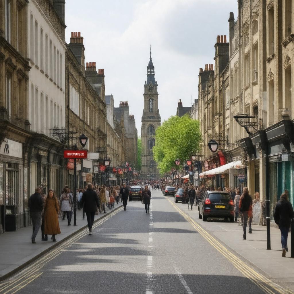 AI-created image of Islington High Street