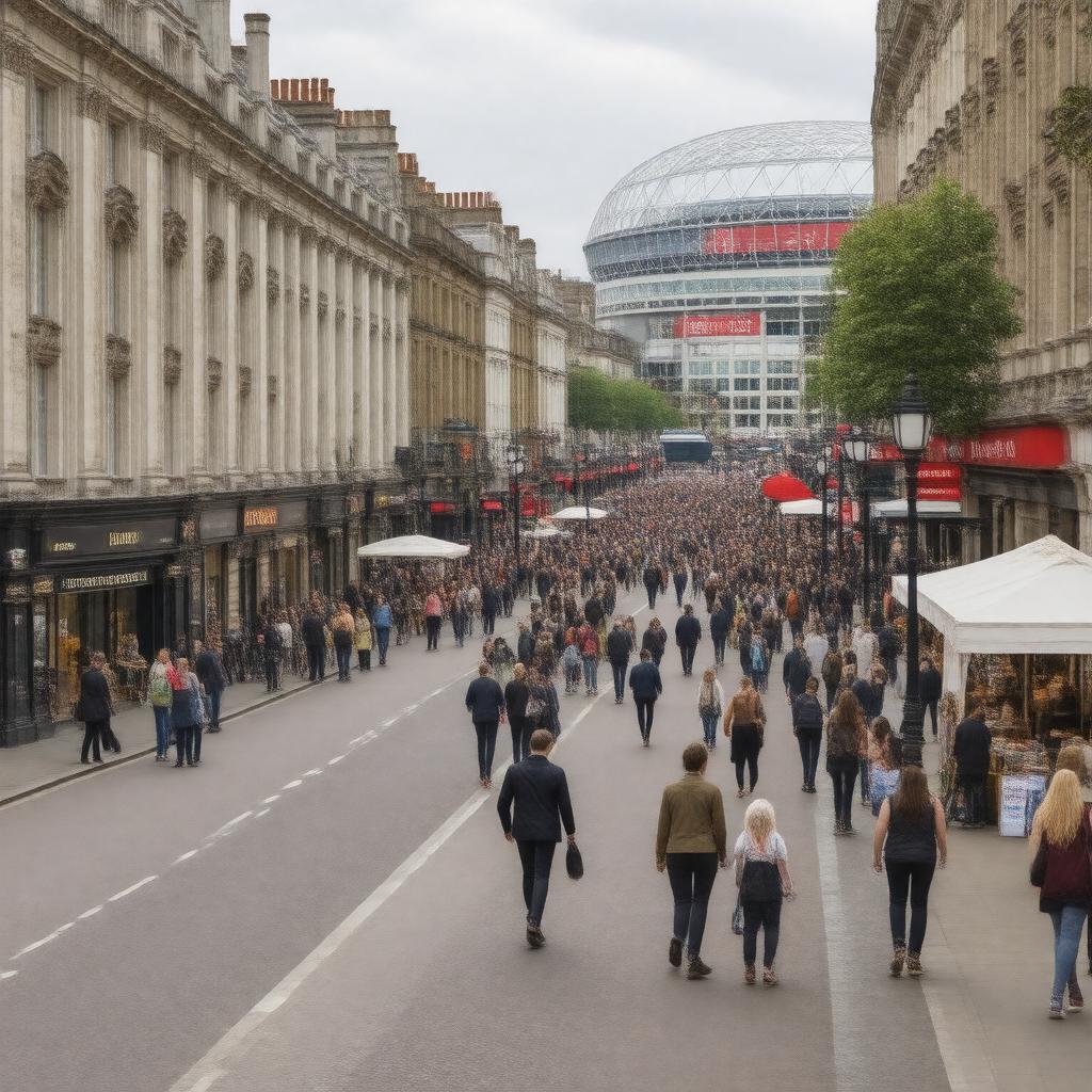 AI-created image of Islington, London, England