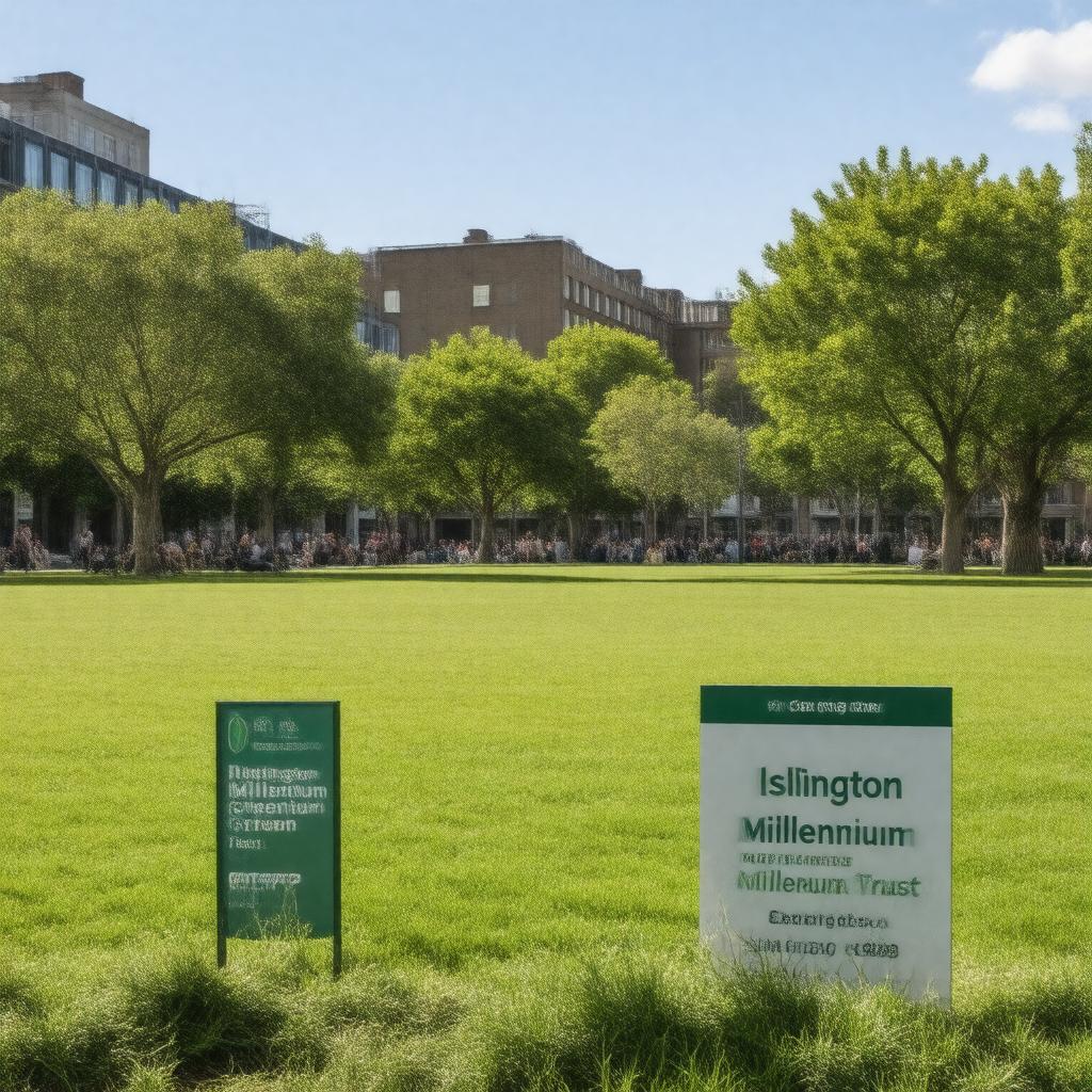 Click to view larger image AI-created image of Islington Millenium Green Trust