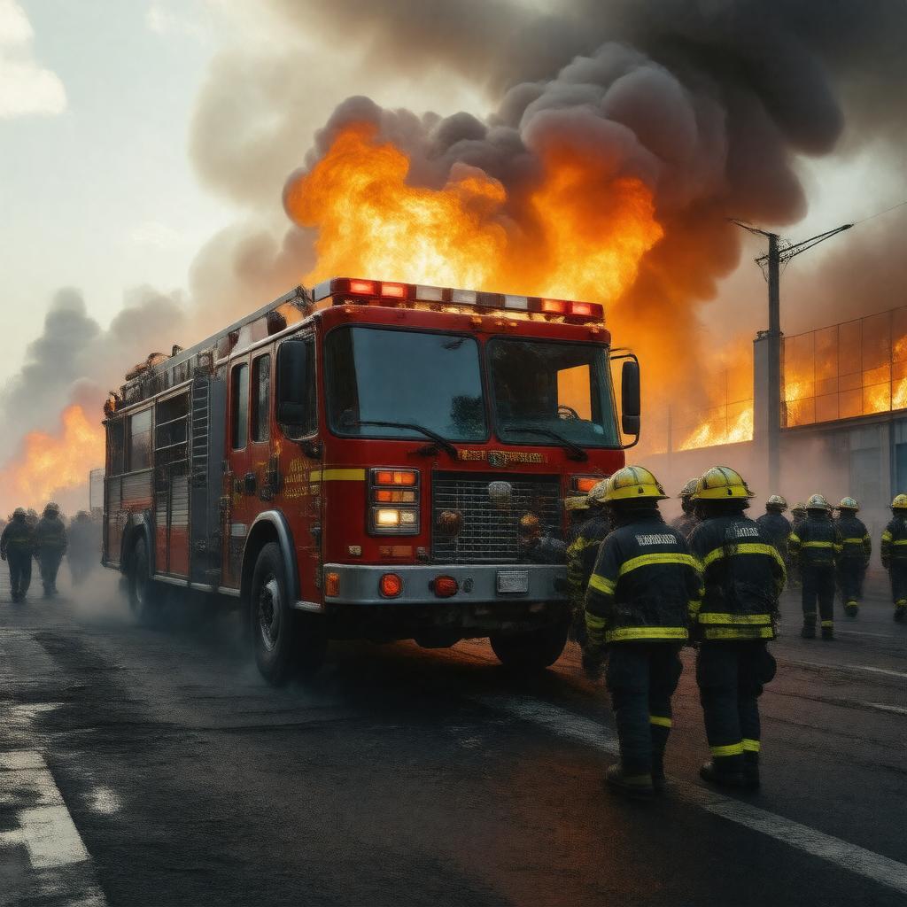 Click to view larger image AI-created image of Israel Fire and Rescue Services
