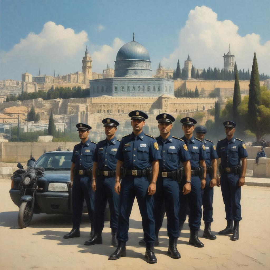 AI-created image of Israel Police