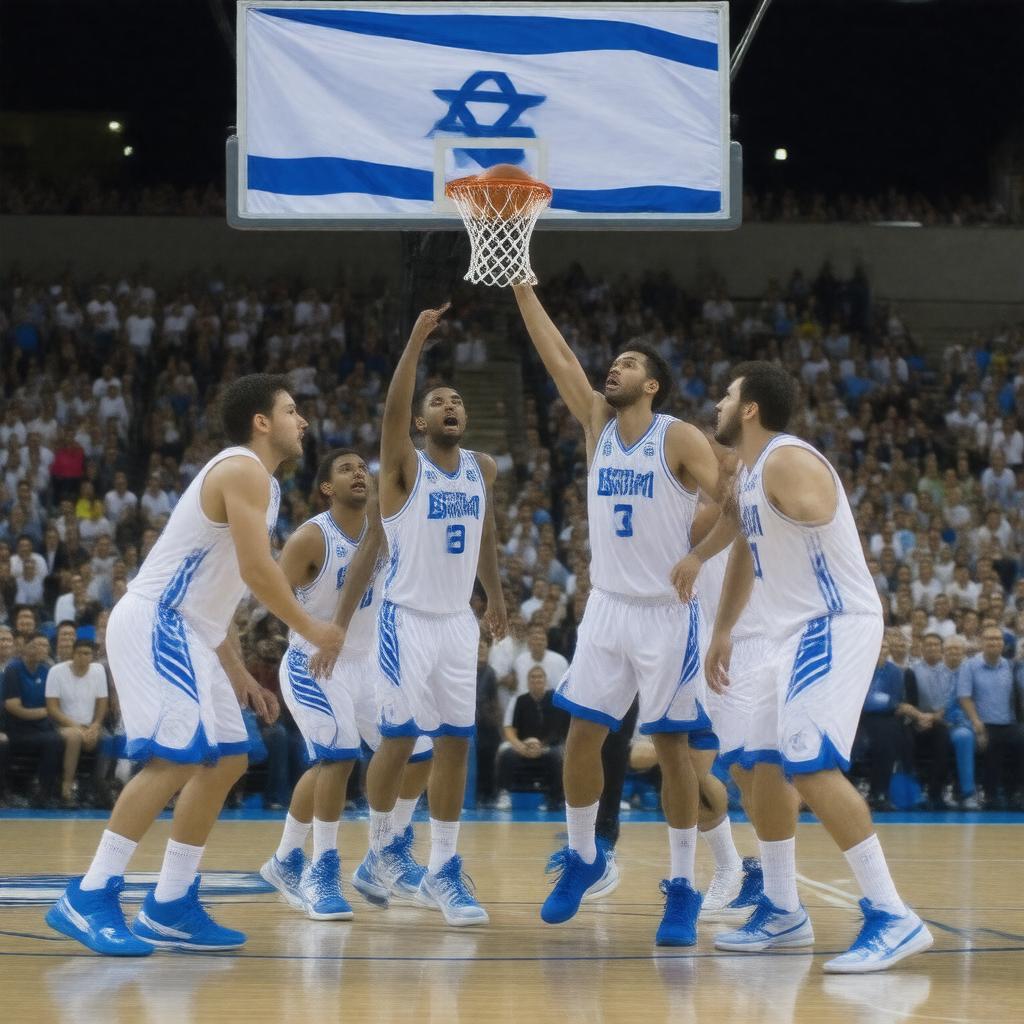 AI-created image of Israel national basketball team