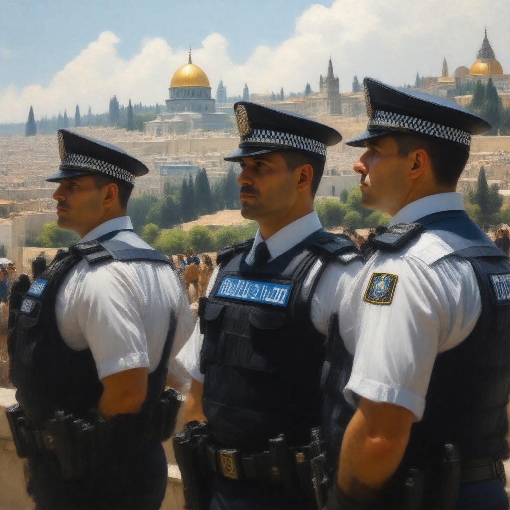 AI-created image of Israeli police