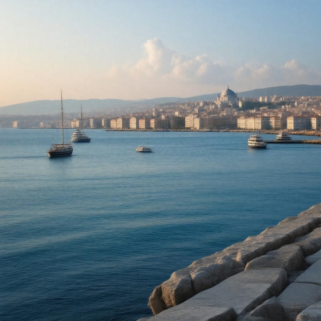 AI-created image of Istanbul Bay