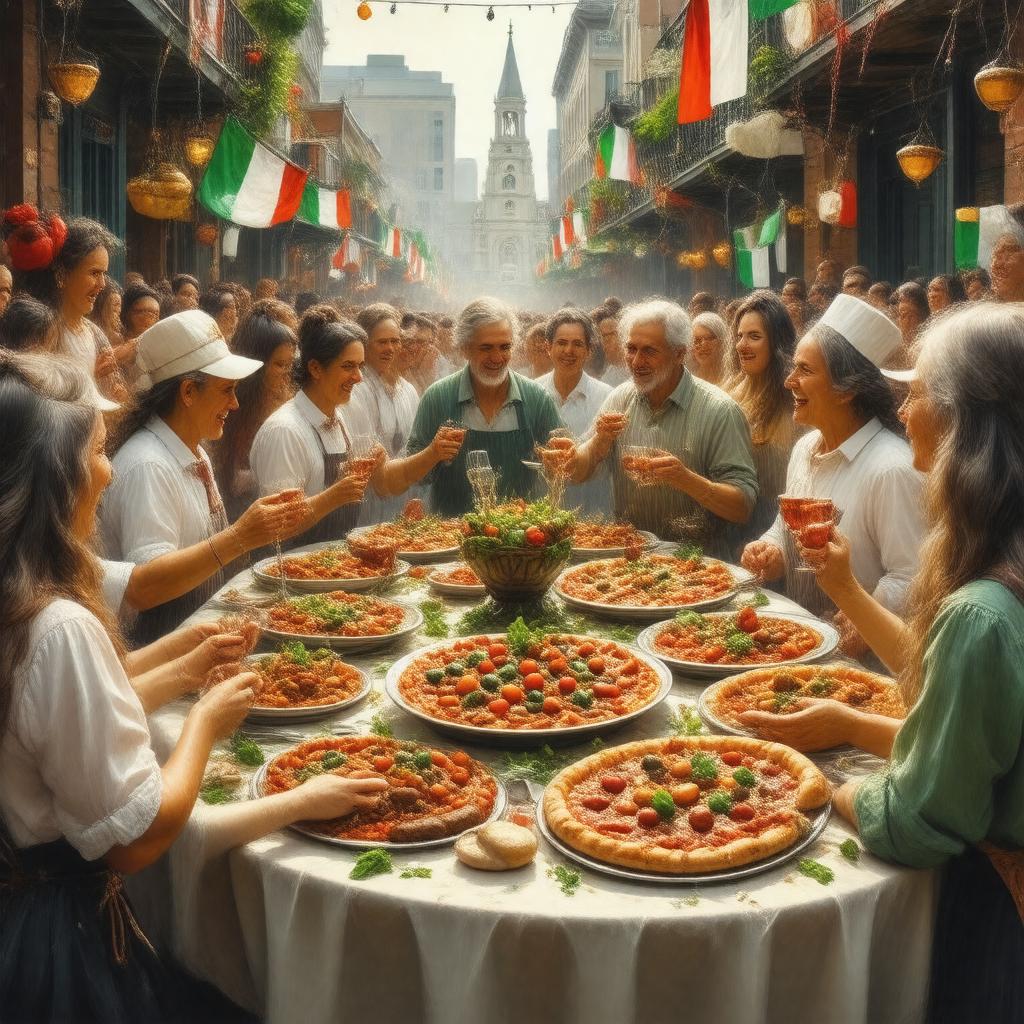 AI-created image of Italian Americans