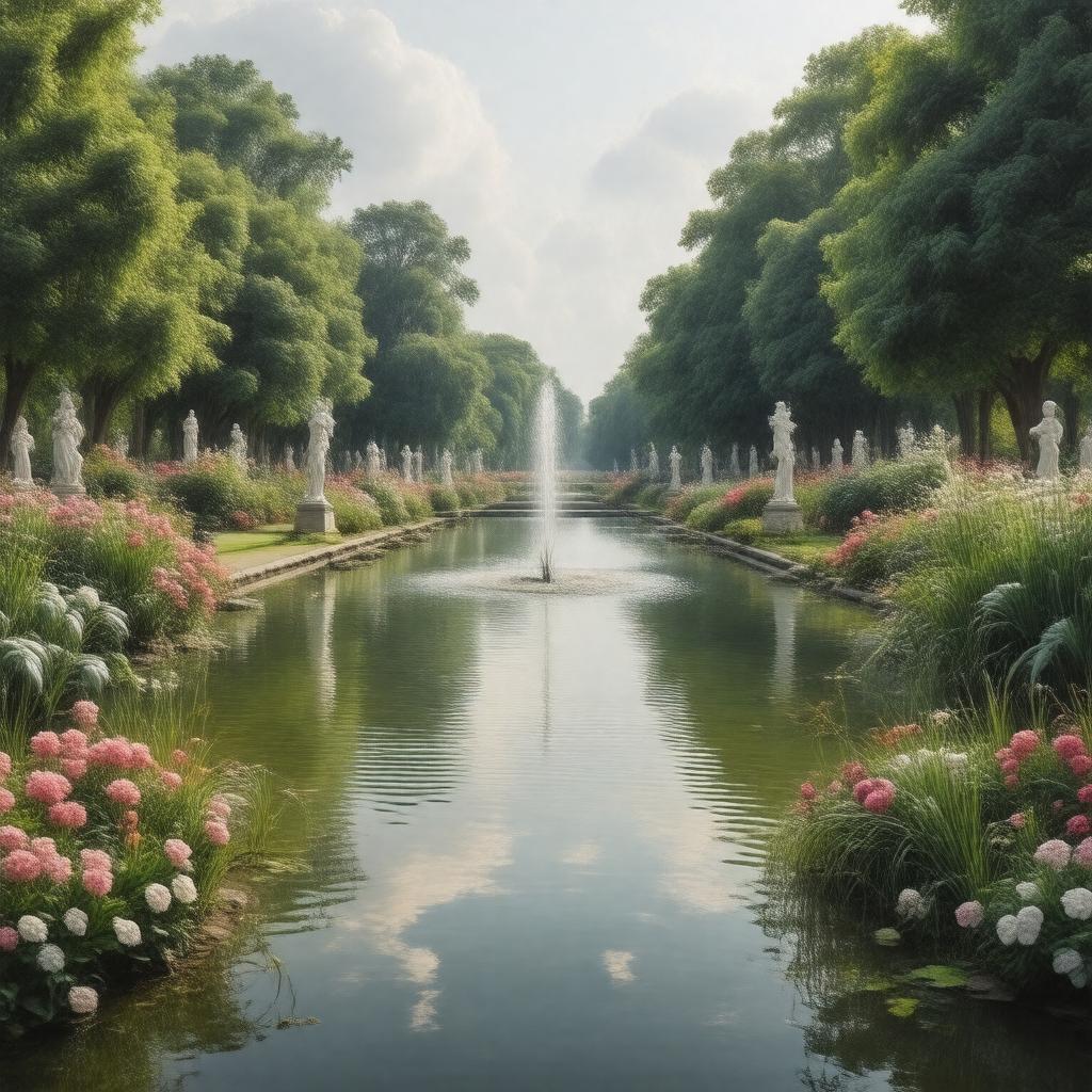 AI-created image of Italian Gardens