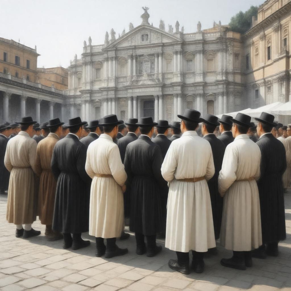 AI-created image of Italian Jews