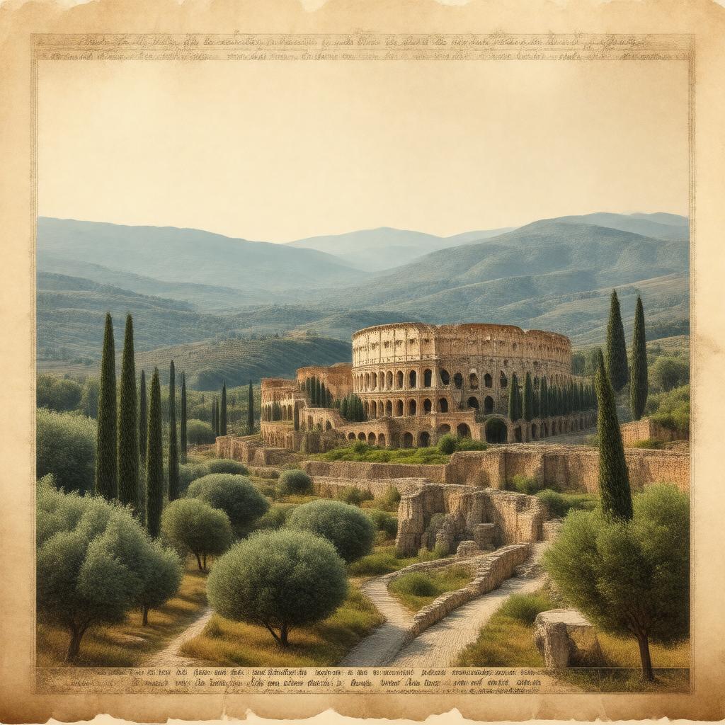 AI-created image of Italic languages