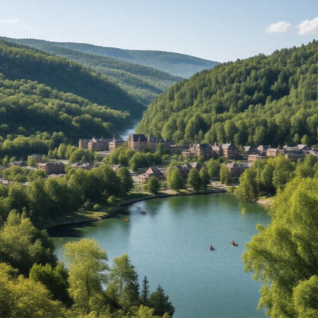 AI-created image of Ithaca, New York, United States