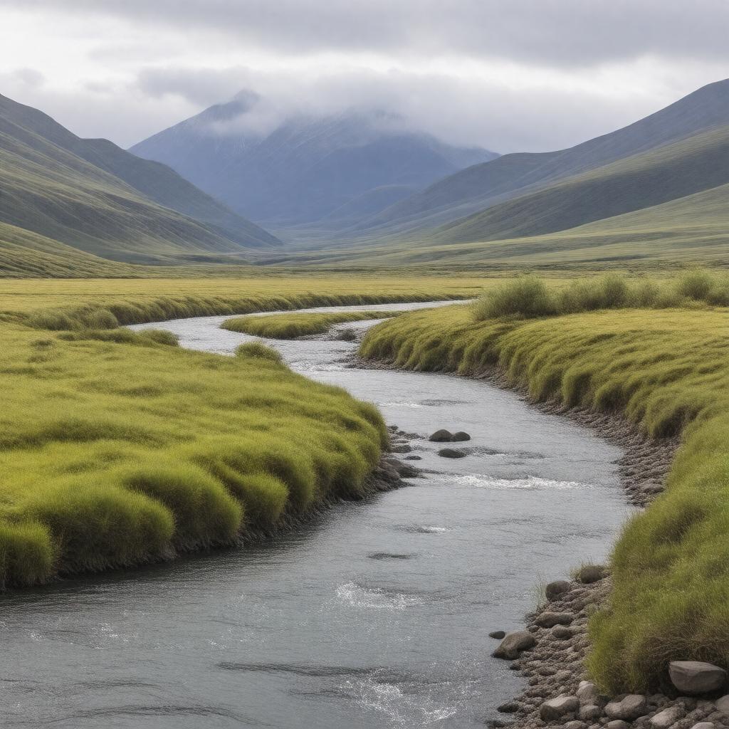 AI-created image of Itkillik River