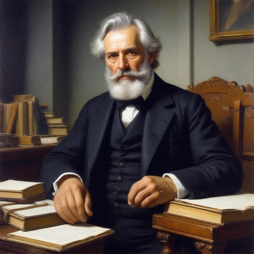 AI-created image of Ivan Turgenev