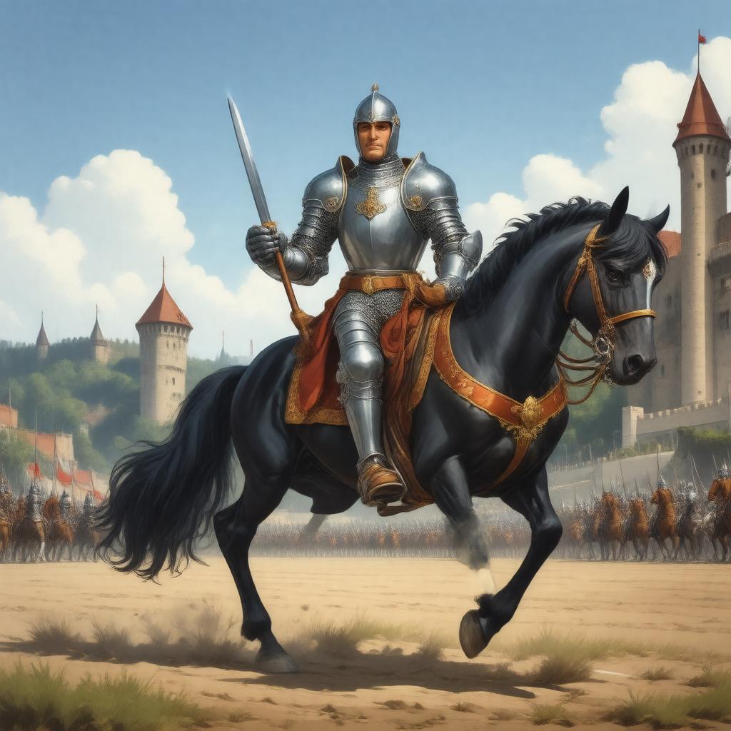 Click to view larger image AI-created image of Ivanhoe (1986 animated film)