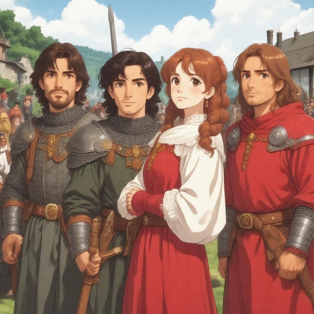 AI-created image of Ivanhoe (Japanese anime adaptation)