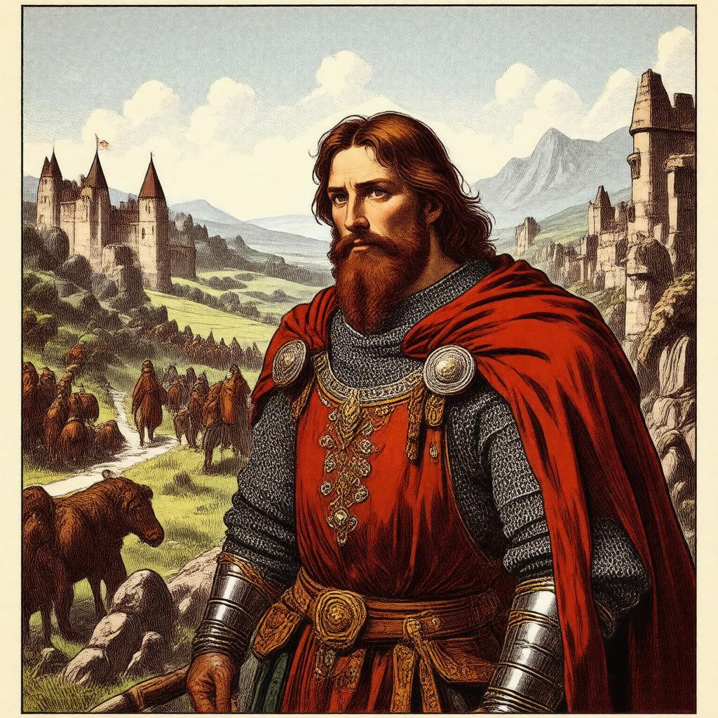 AI-created image of Ivanhoe (comic strip)