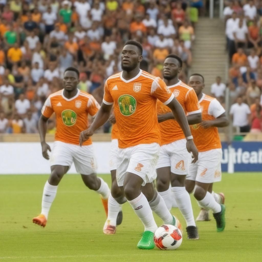 AI-created image of Ivory Coast national football team