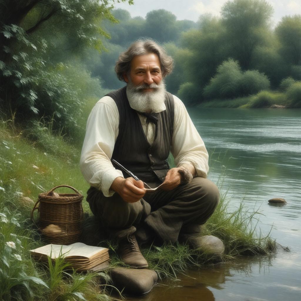 AI-created image of Izaak Walton