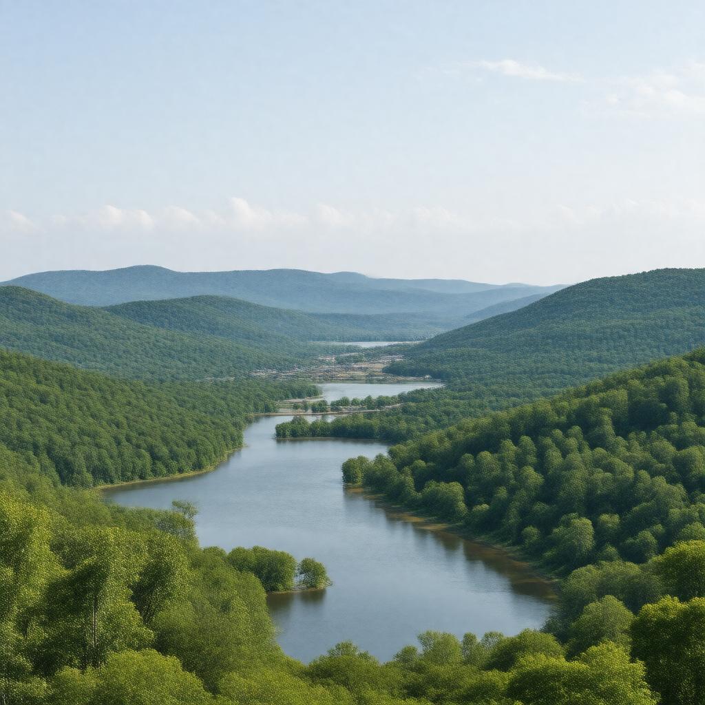 AI-created image of Izard County, Arkansas