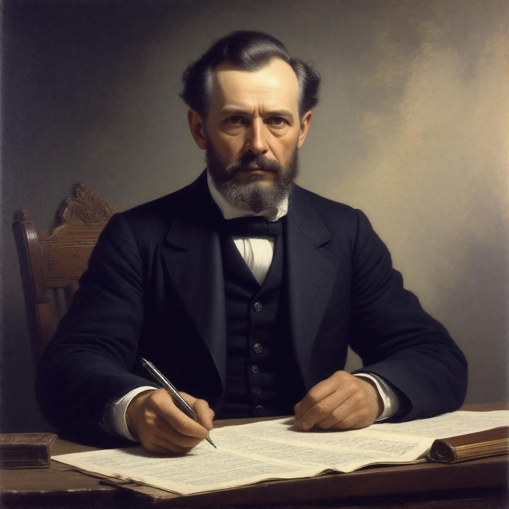 AI-created image of Józef Puzyna