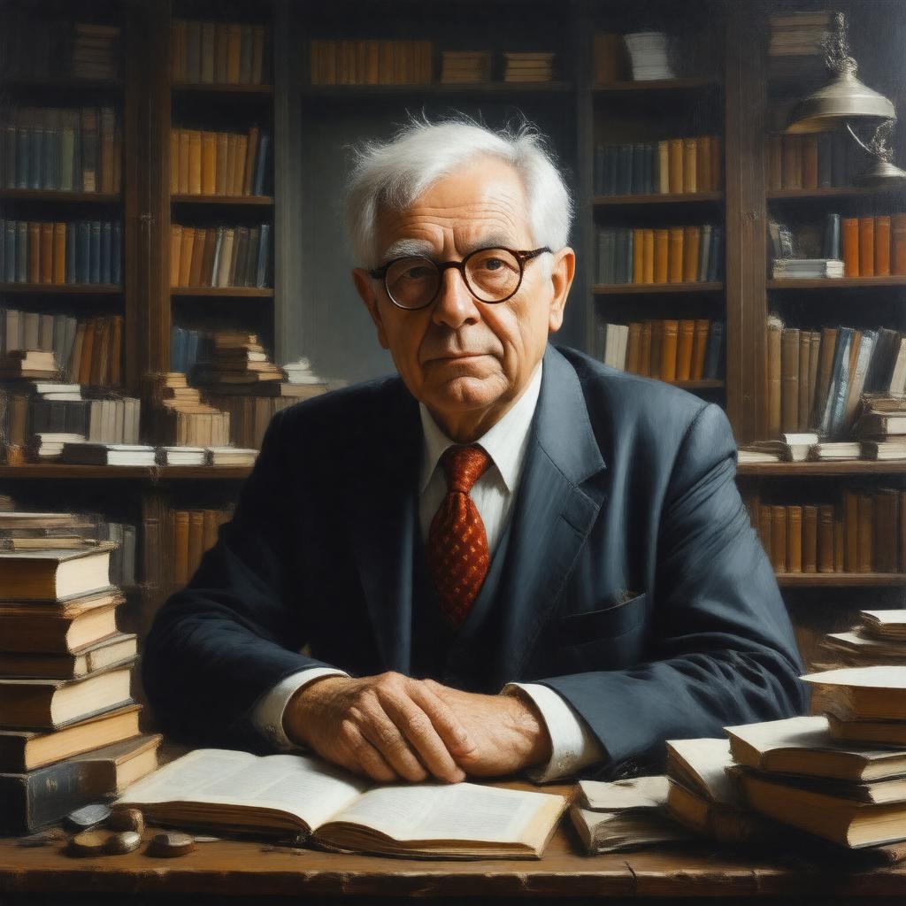 AI-created image of Jürgen Habermas