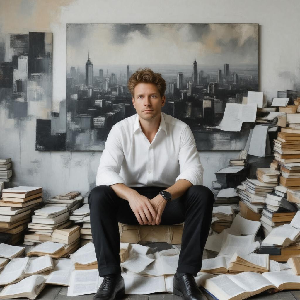 AI-created image of J.G. Ballard