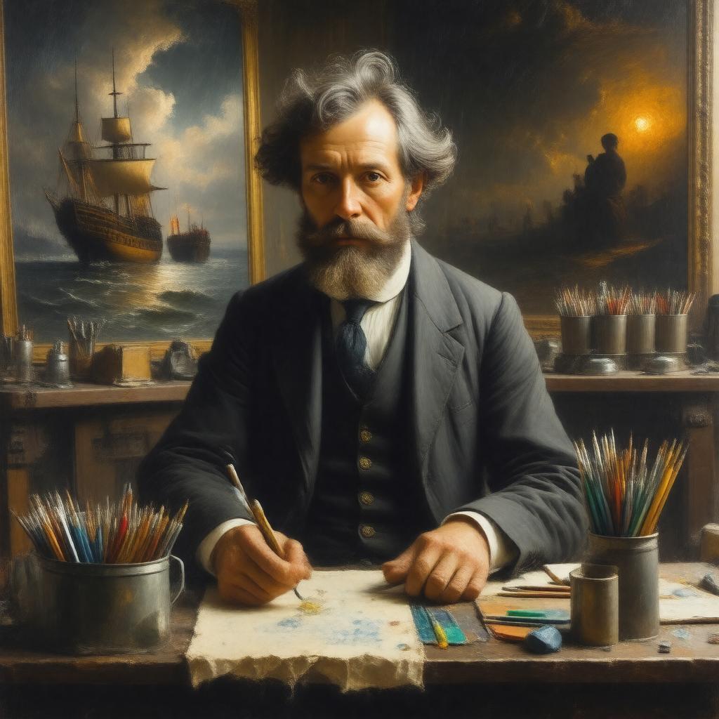 AI-created image of J.M.W. Turner