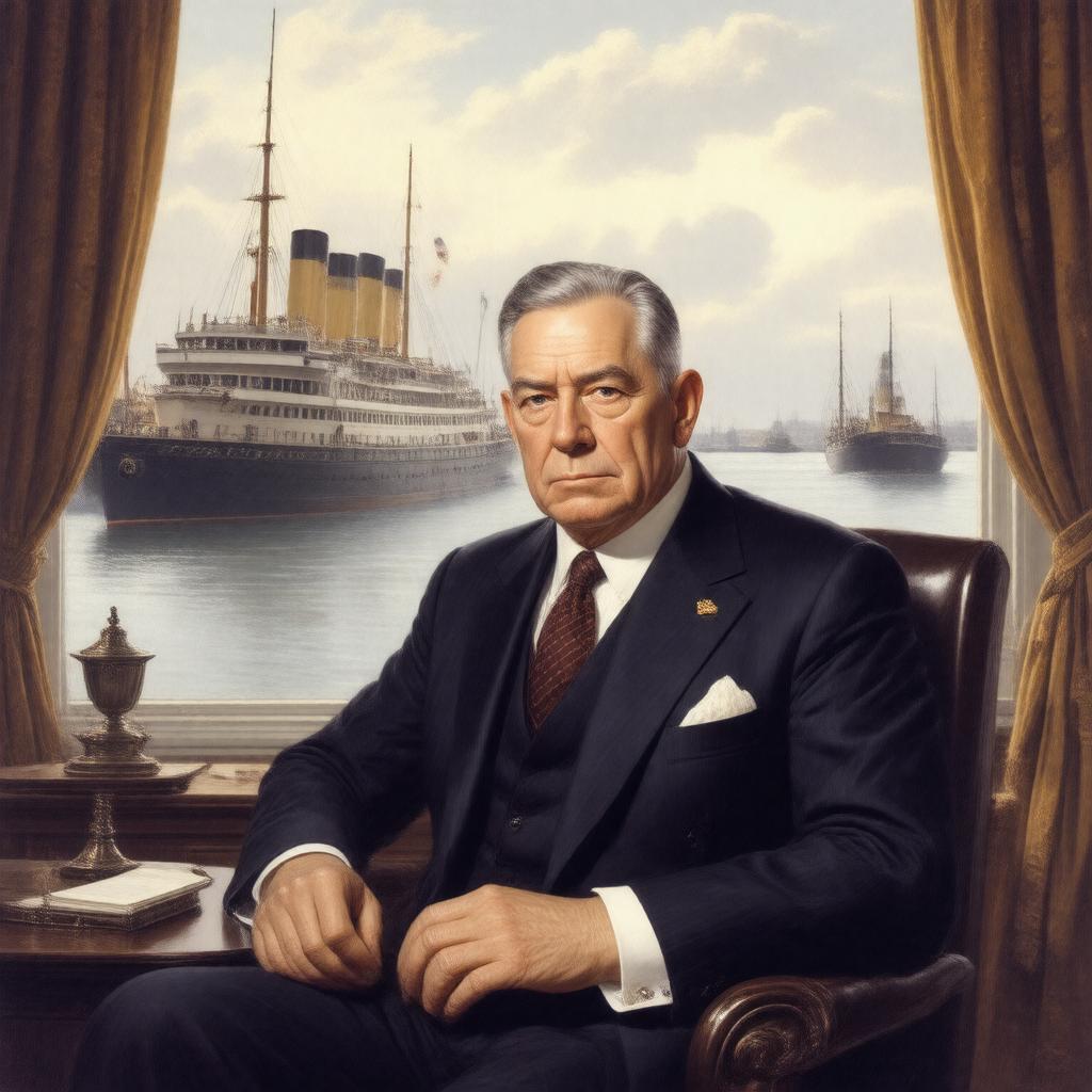 AI-created image of J. Bruce Ismay