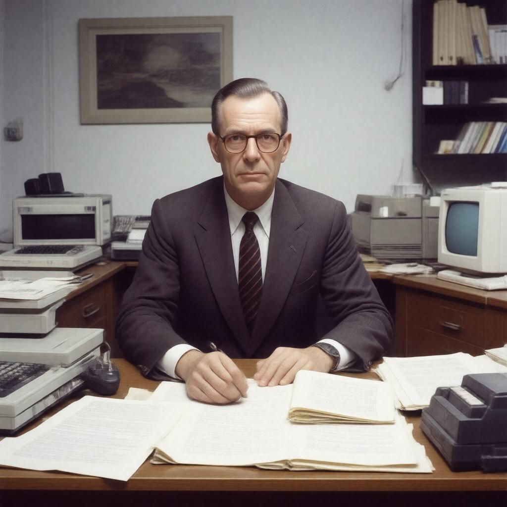 AI-created image of J. C. R. Licklider