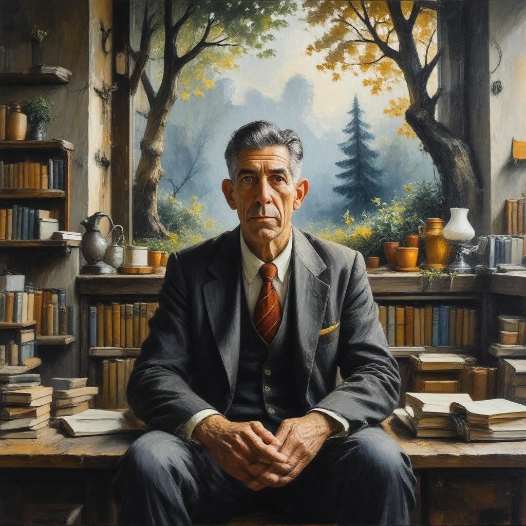 AI-created image of J. D. Salinger