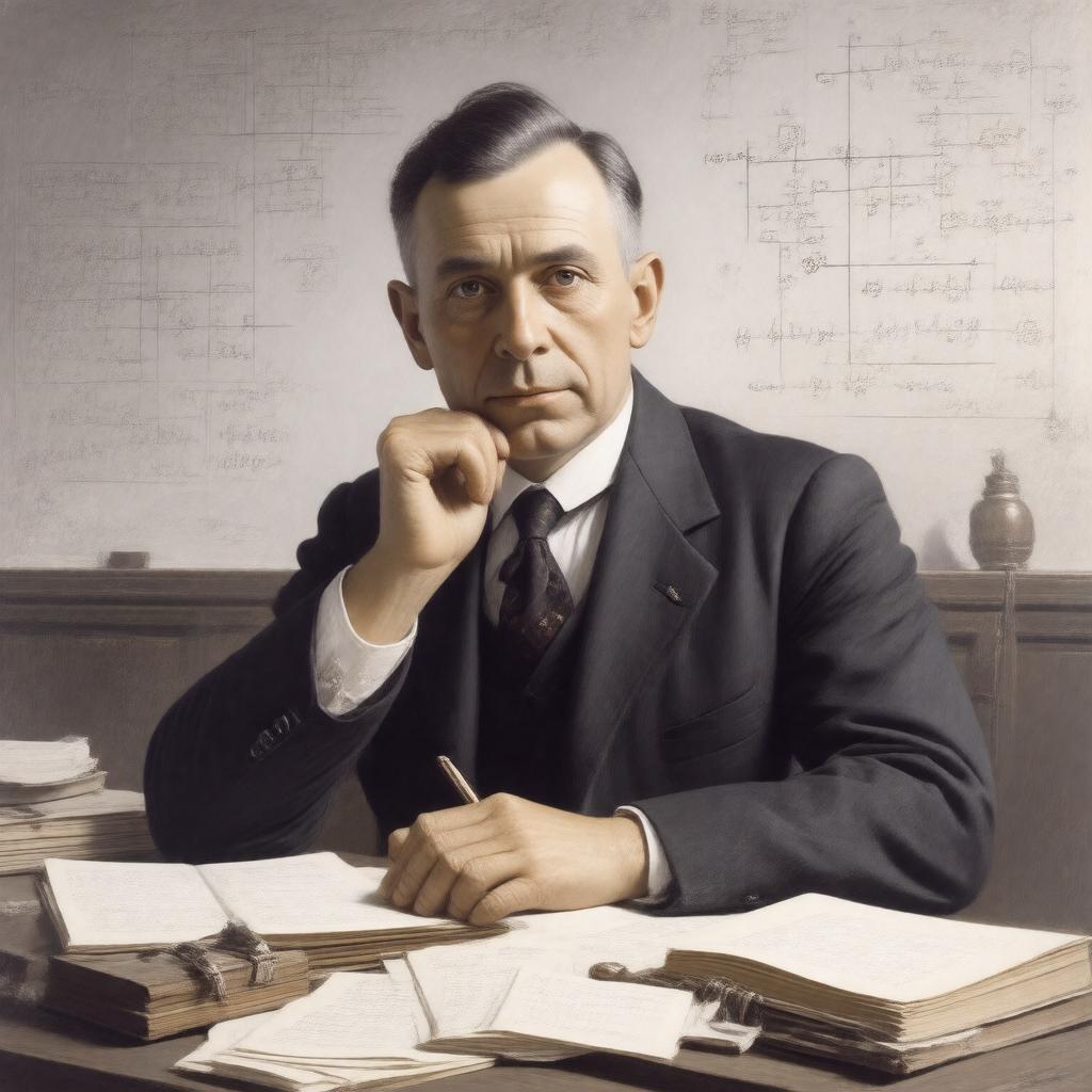 AI-created image of J. E. Littlewood