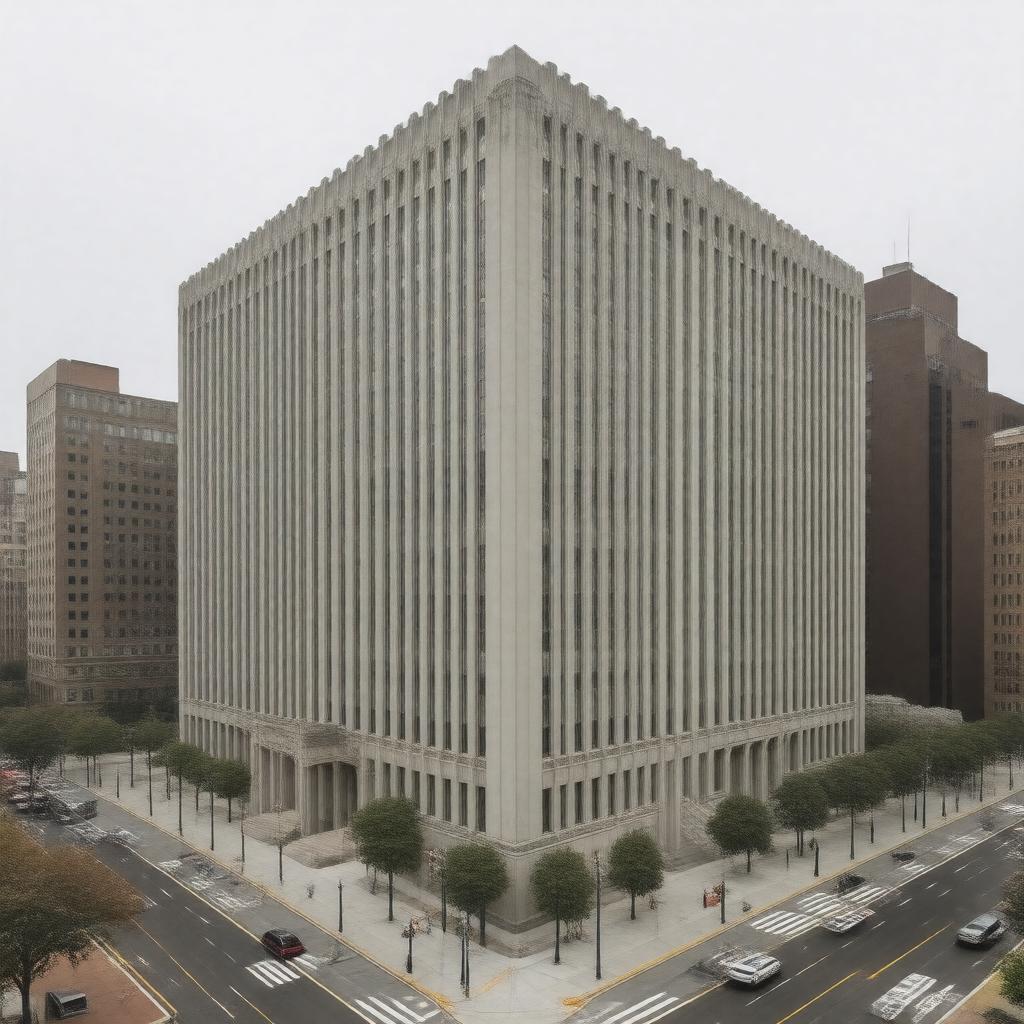 AI-created image of J. Edgar Hoover Building