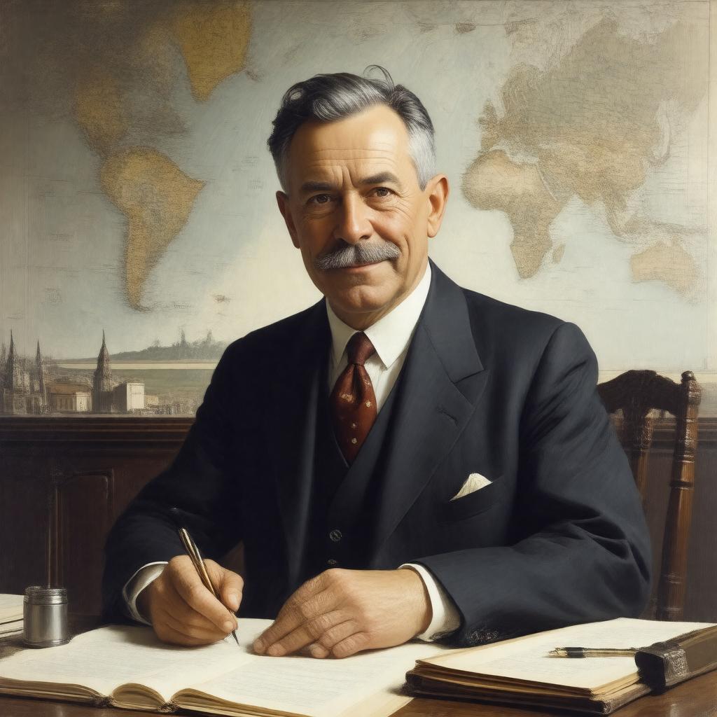 AI-created image of J. F. Horrabin