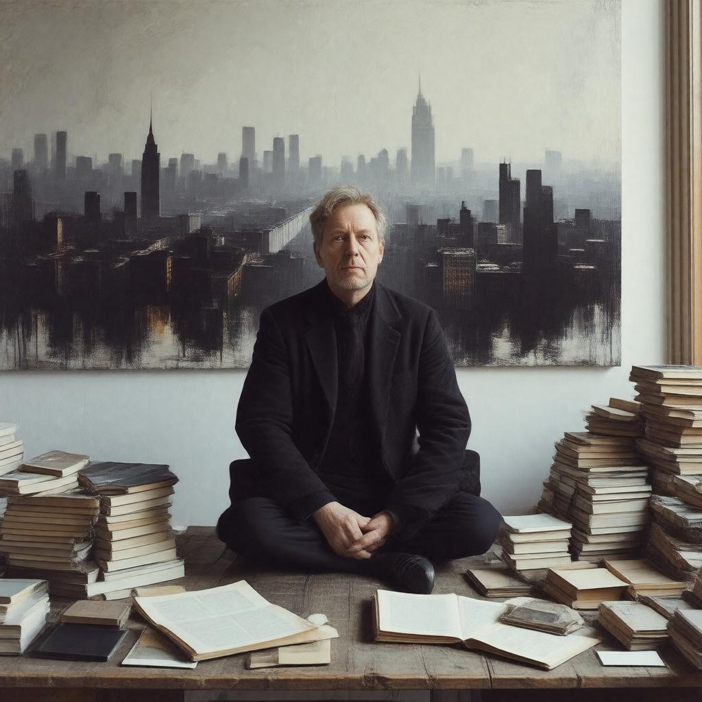 AI-created image of J. G. Ballard