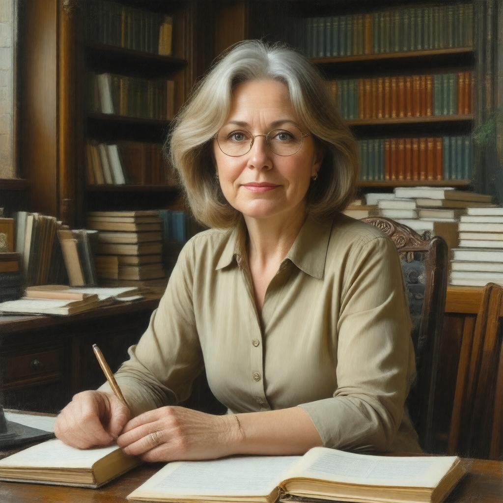 AI-created image of J. K. Rowling