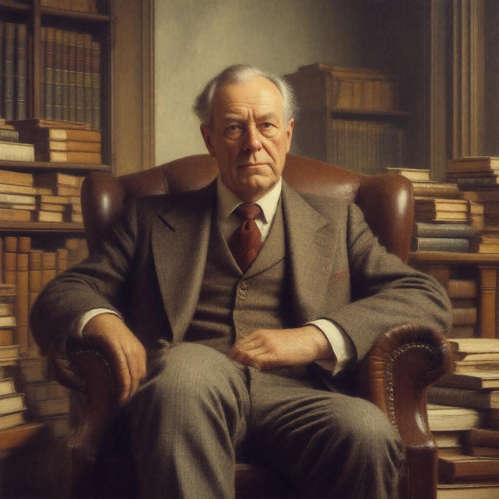 AI-created image of J. L. Austin