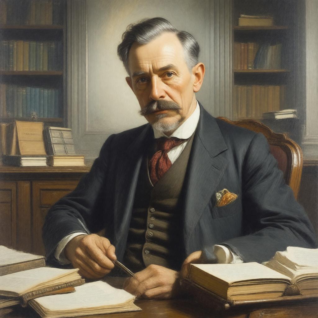 AI-created image of J. M. Barrie