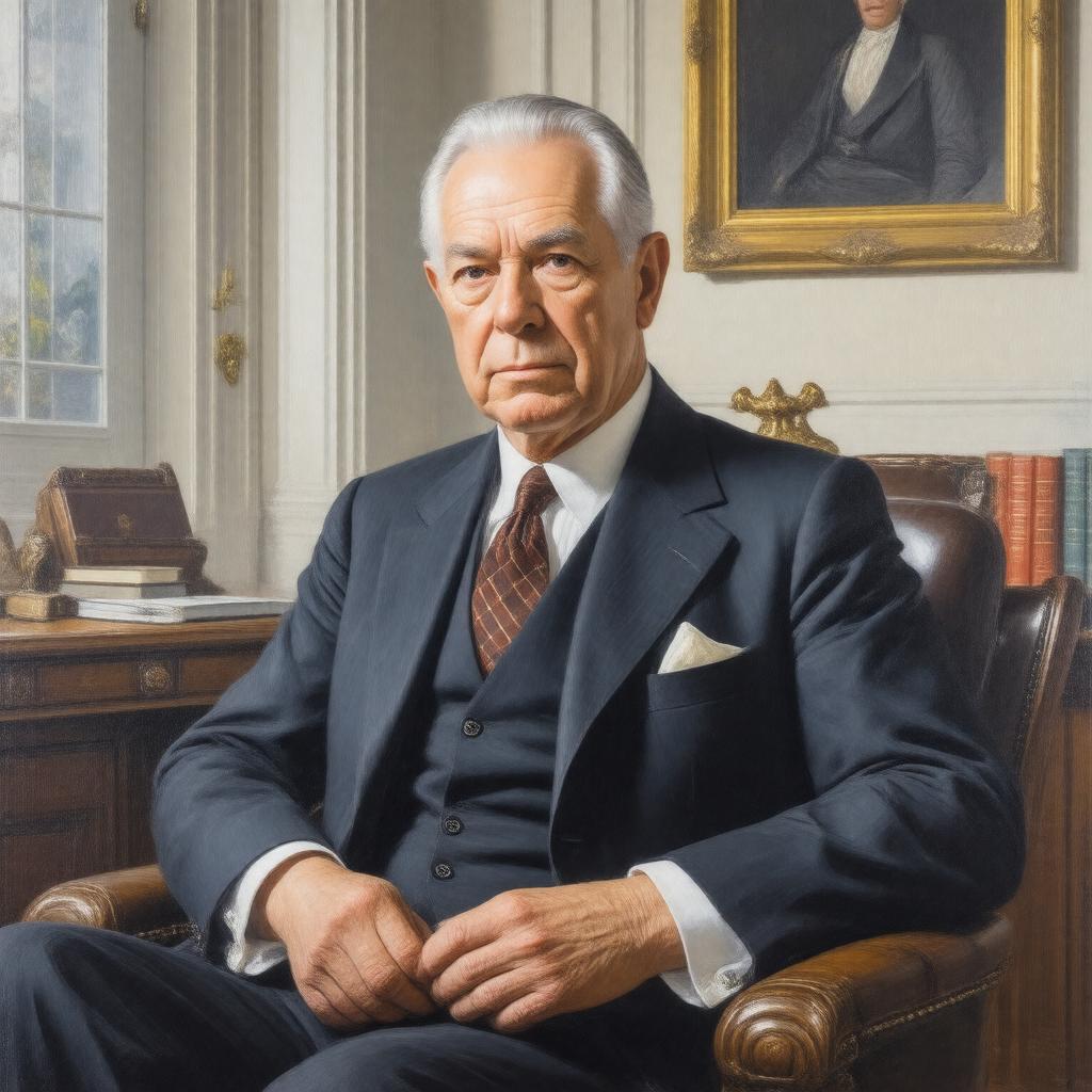 AI-created image of J. Pierpont Morgan