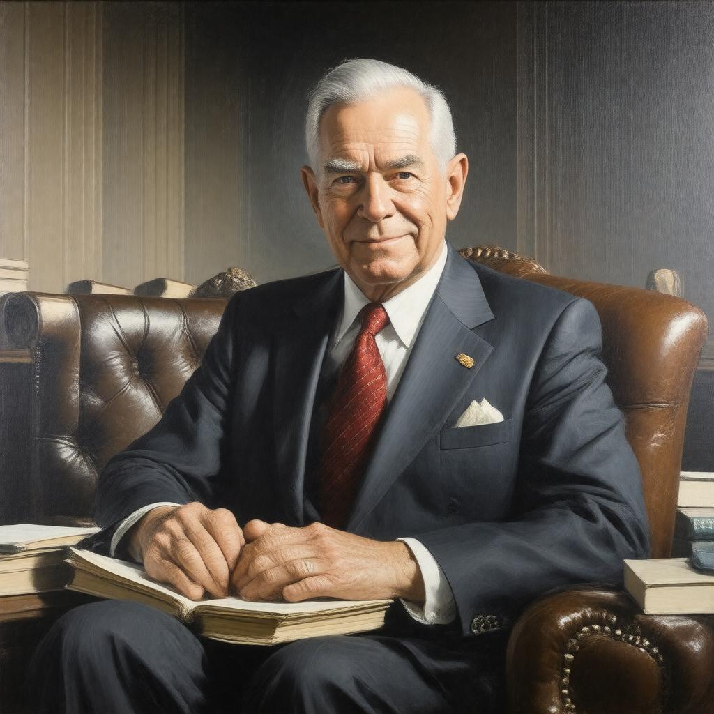 AI-created image of J. William Fulbright