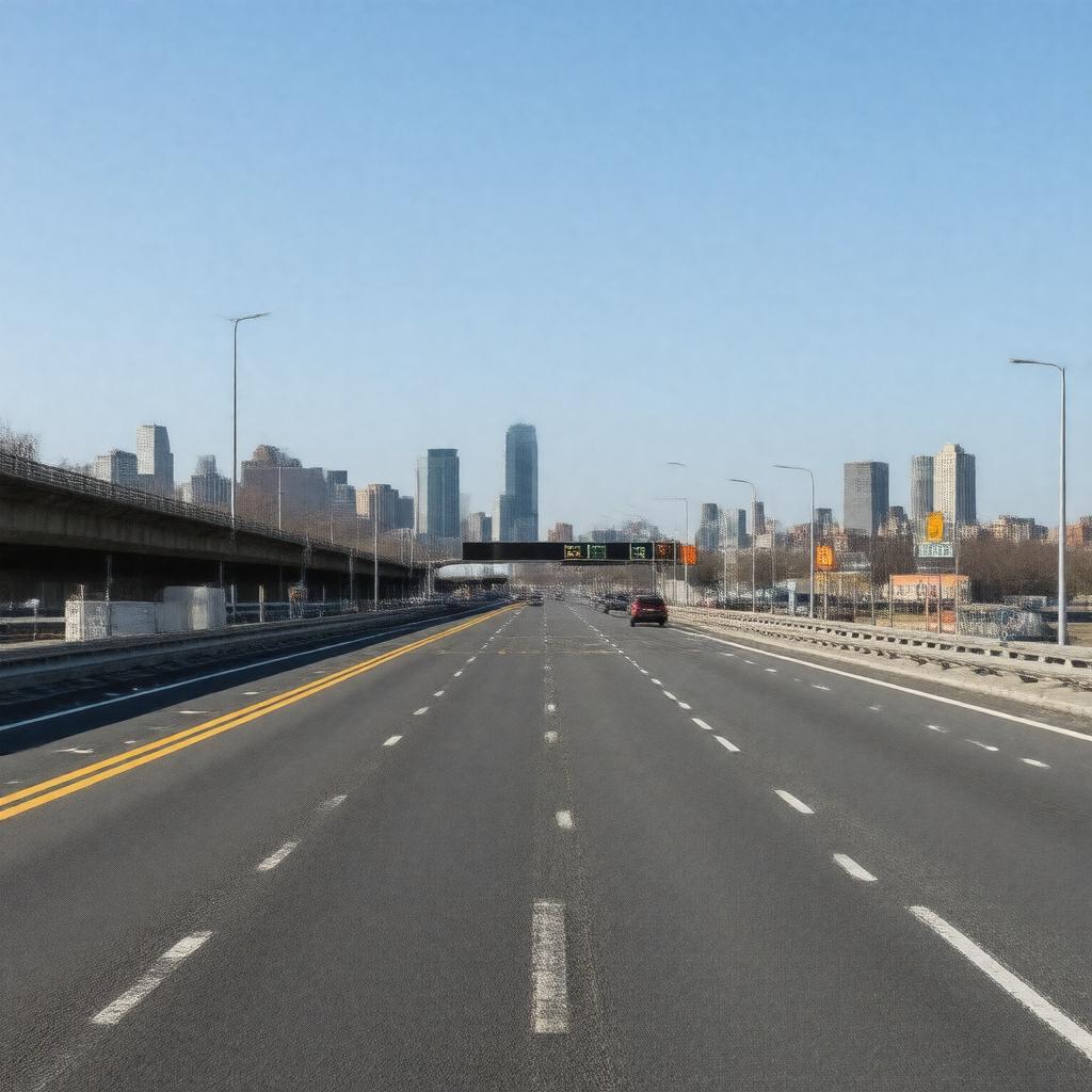 AI-created image of JFK Access Road, Queens, NY 11430, USA