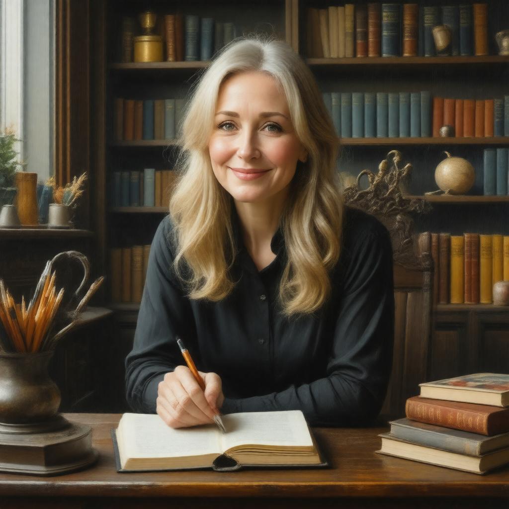 AI-created image of JK Rowling