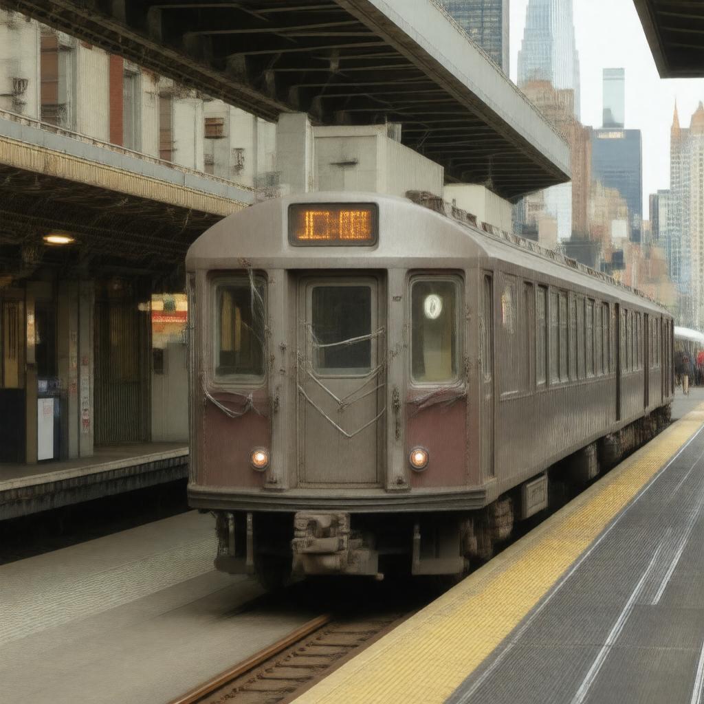 Click to view larger image AI-created image of J train
