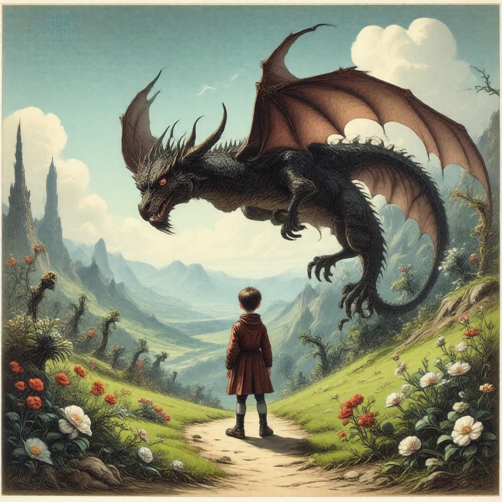 Click to view larger image AI-created image of Jabberwocky