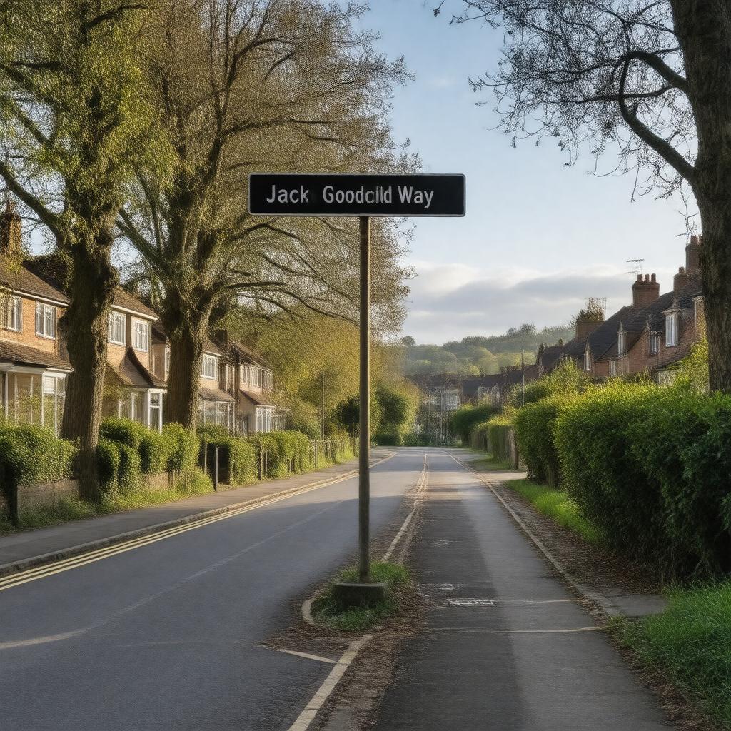 Click to view larger image AI-created image of Jack Goodchild Way, Kingston upon Thames, London, KT1 3PB, England
