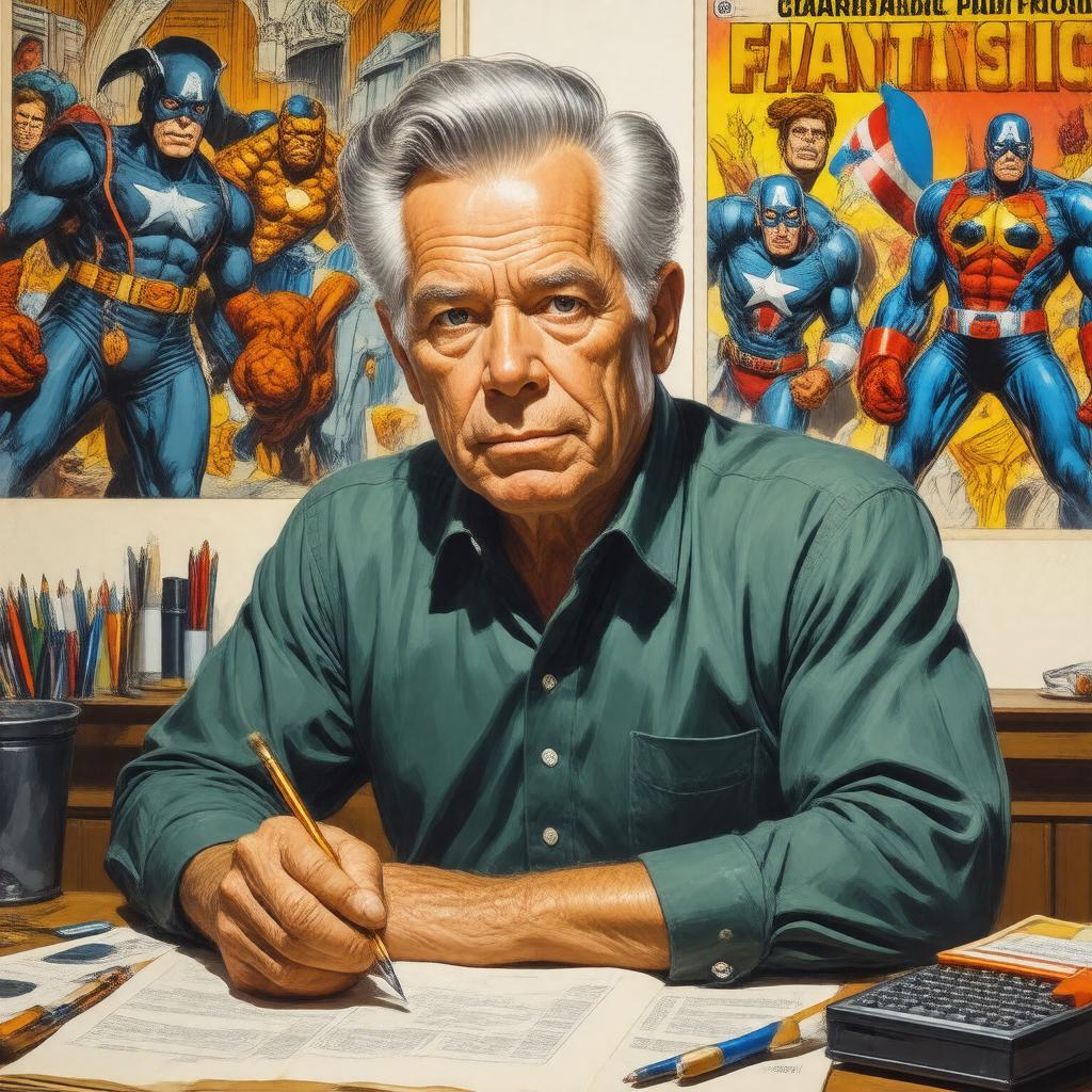 AI-created image of Jack Kirby
