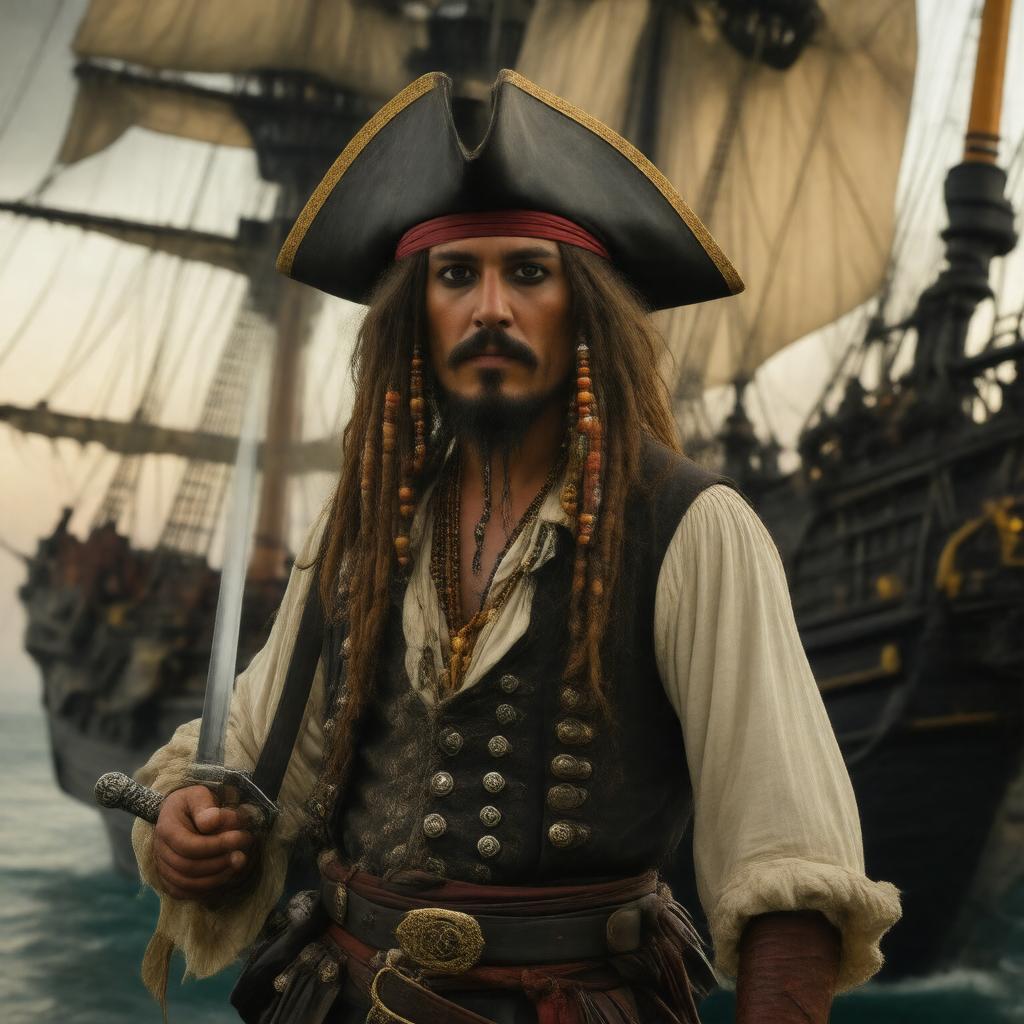 AI-created image of Jack Sparrow